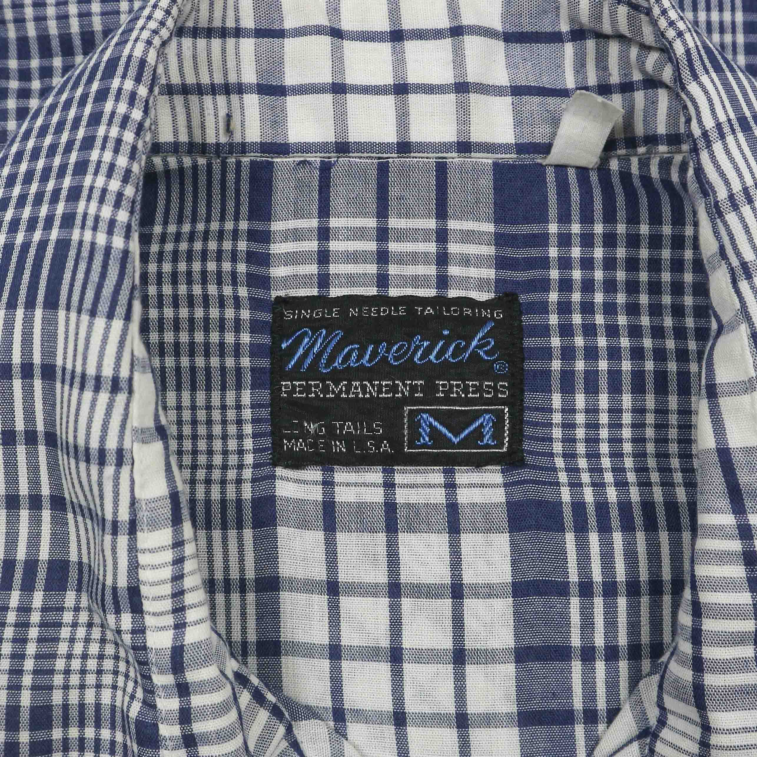 Vintage 70s Maverick USA Western Shirt Size L
