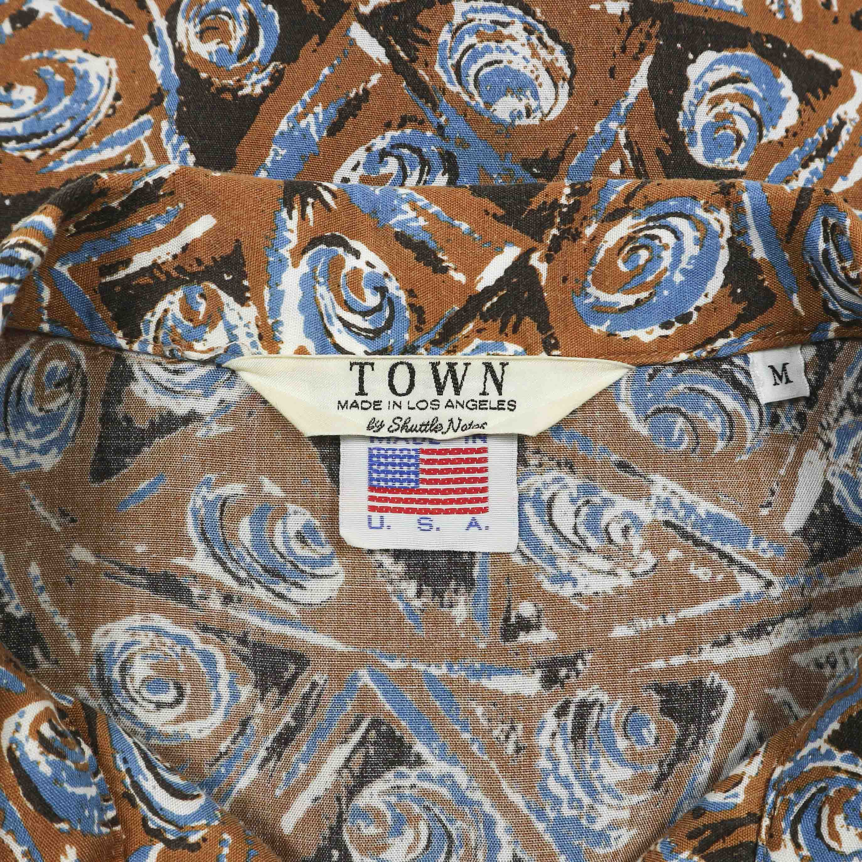 Town by Shuttle Notes USA Made Shirt Size M