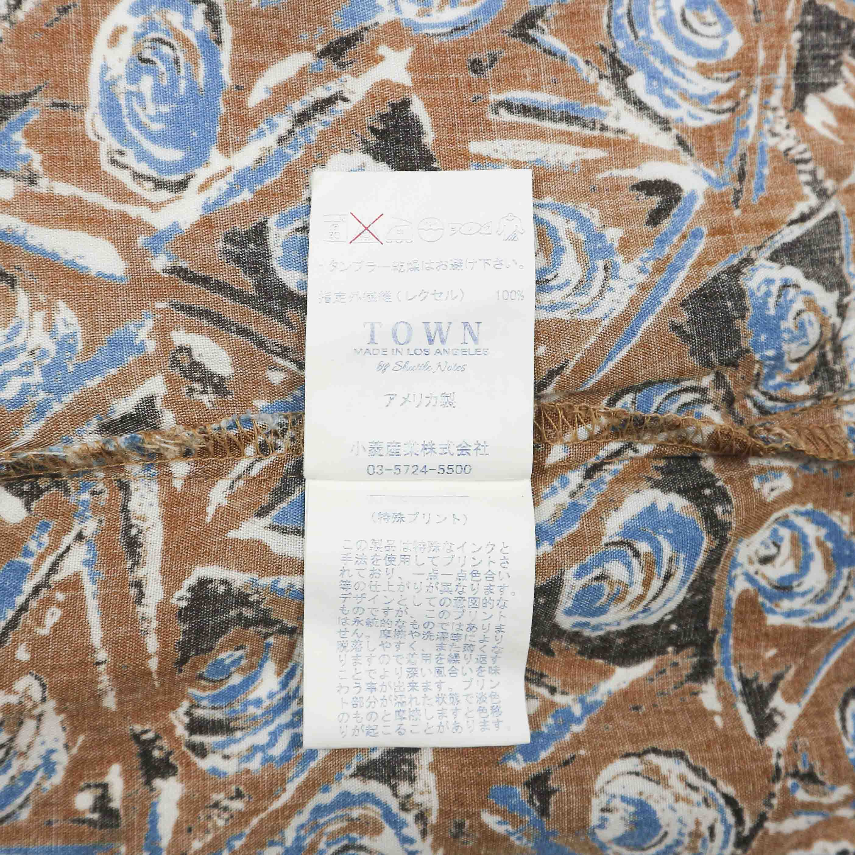 Town by Shuttle Notes USA Made Shirt Size M