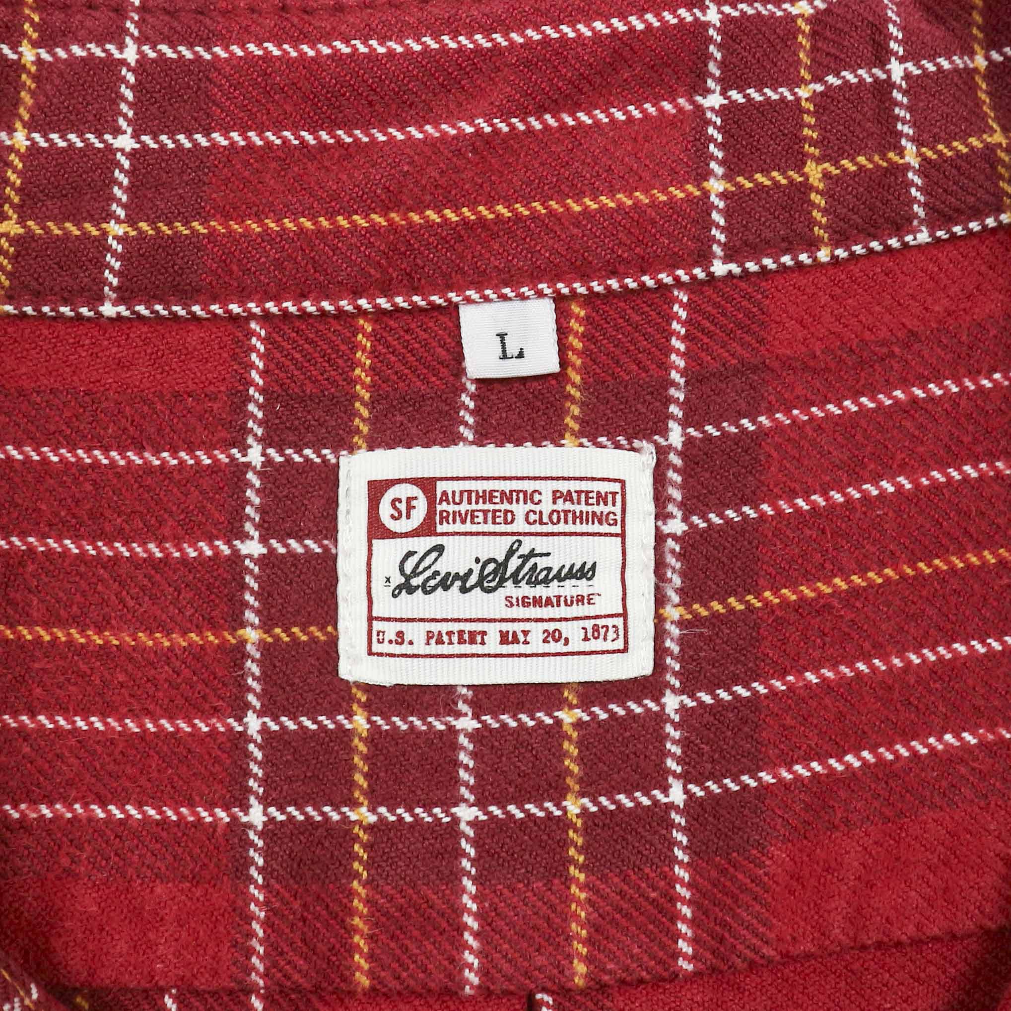 Levi's Heavy Cotton Flannel Shirt Size L