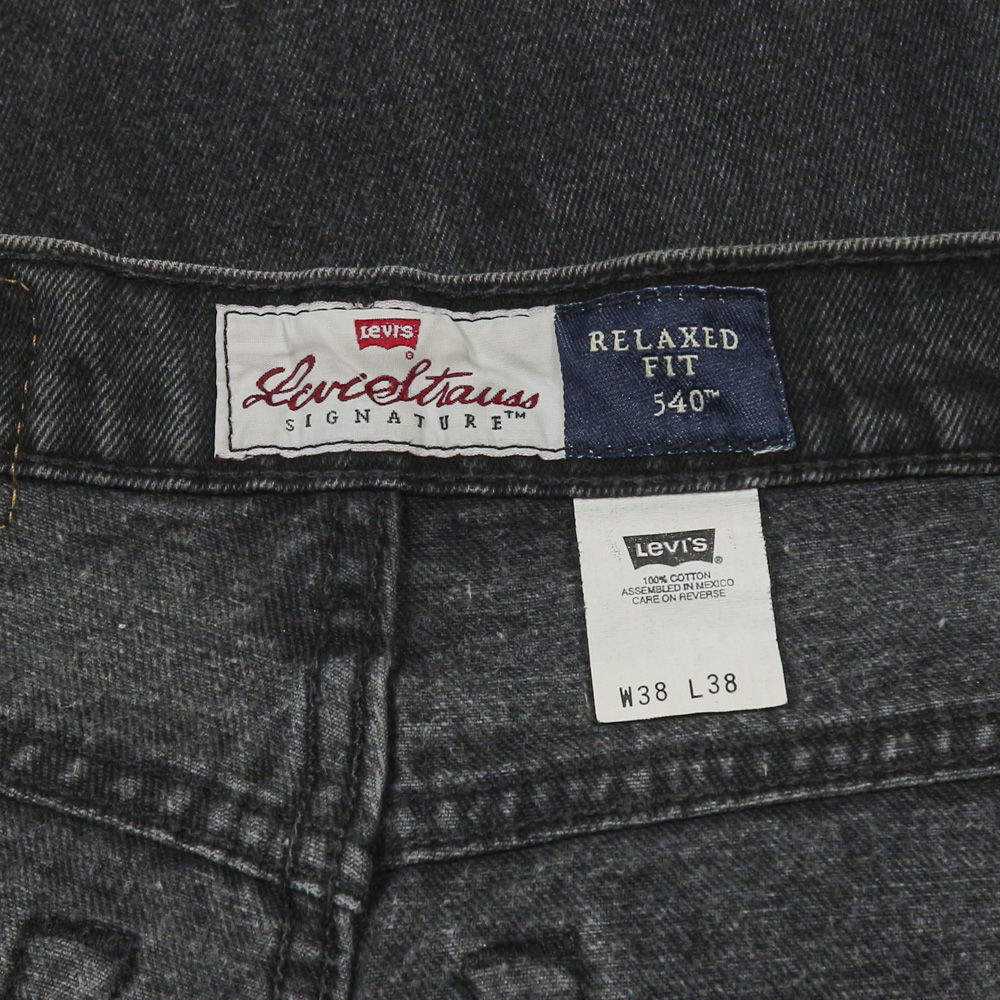 90s Levi's 540 Black Denim Jeans Size 38