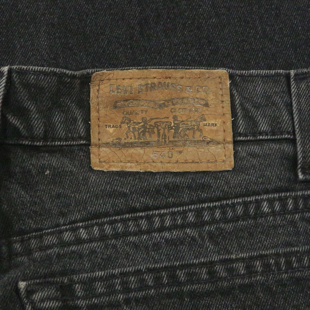 90s Levi's 540 Black Denim Jeans Size 38