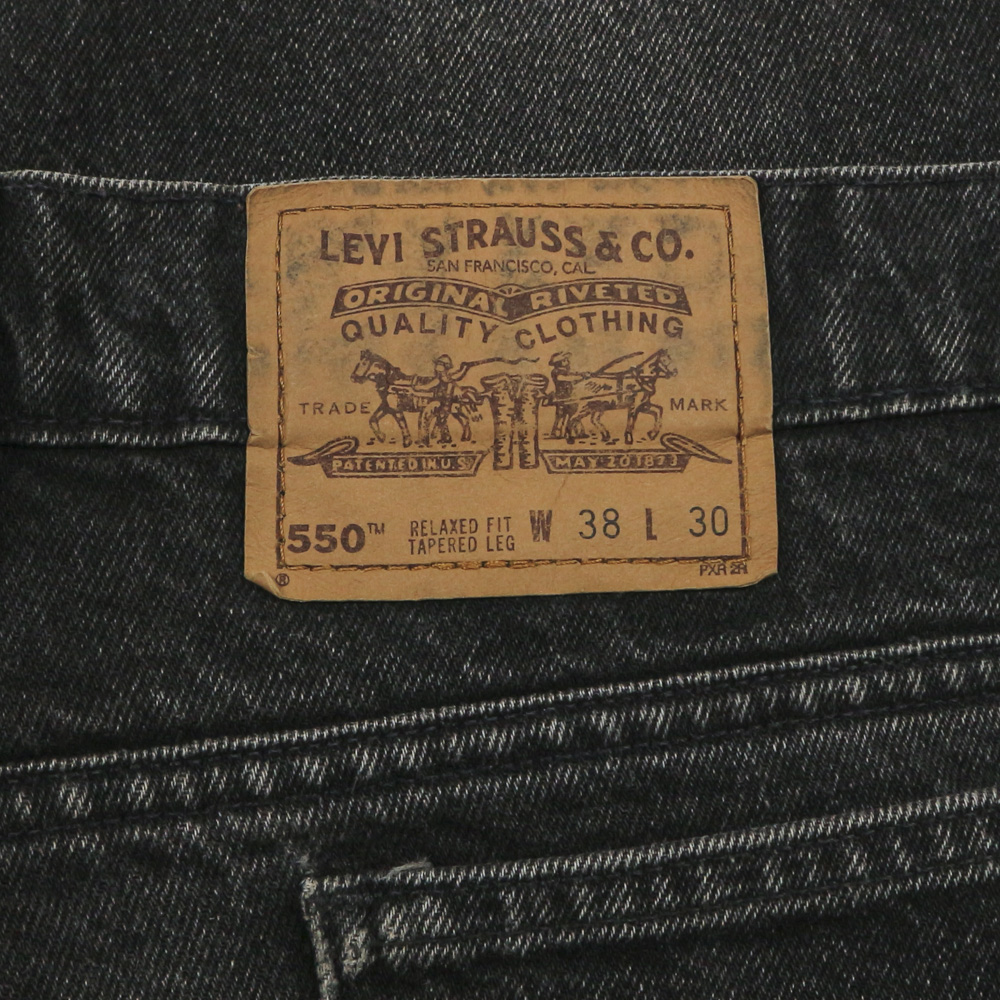 90s Levi's 550 Black Denim Jeans Size 38