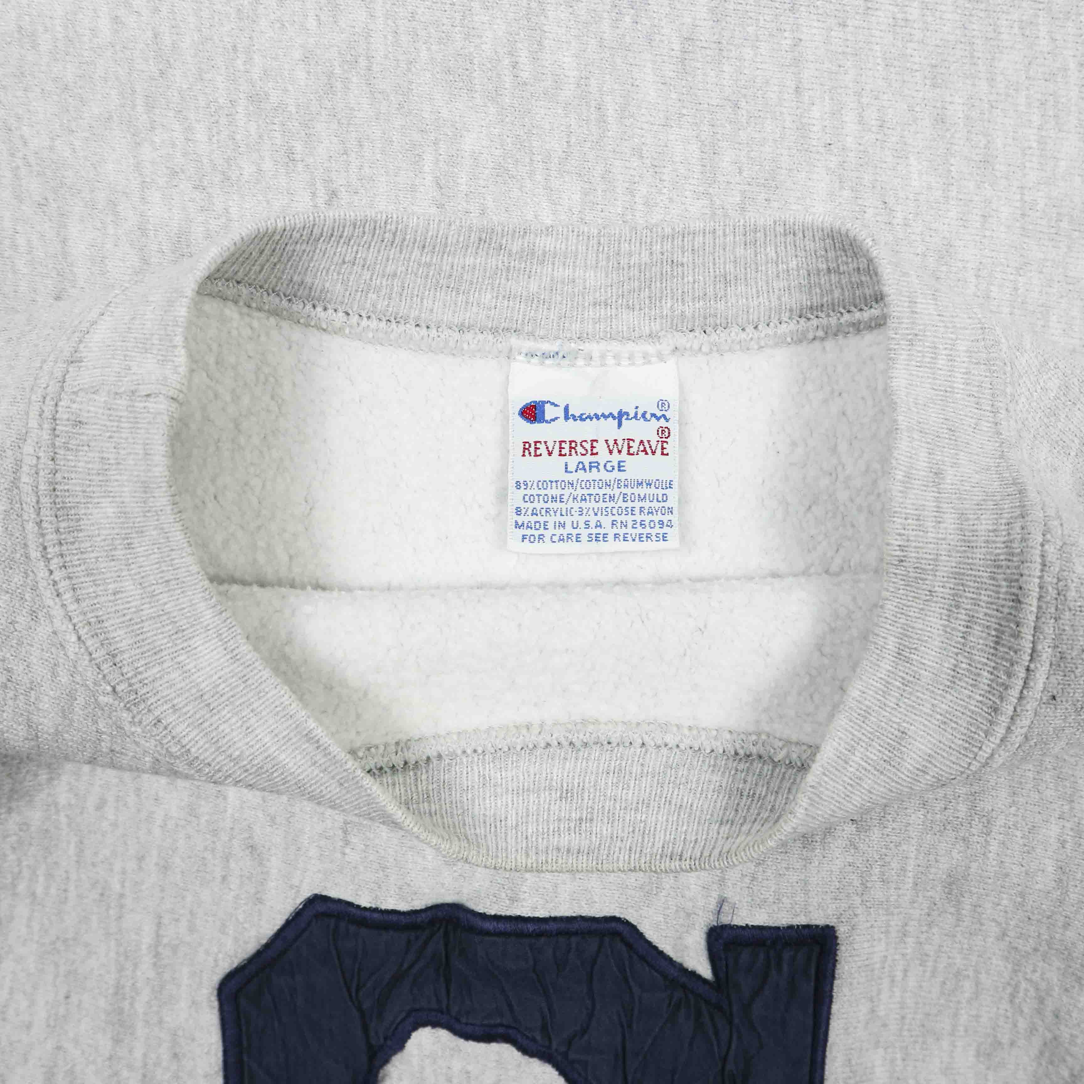 Vtg 90s Champion USA Made Reverse Weave Sweater Size M