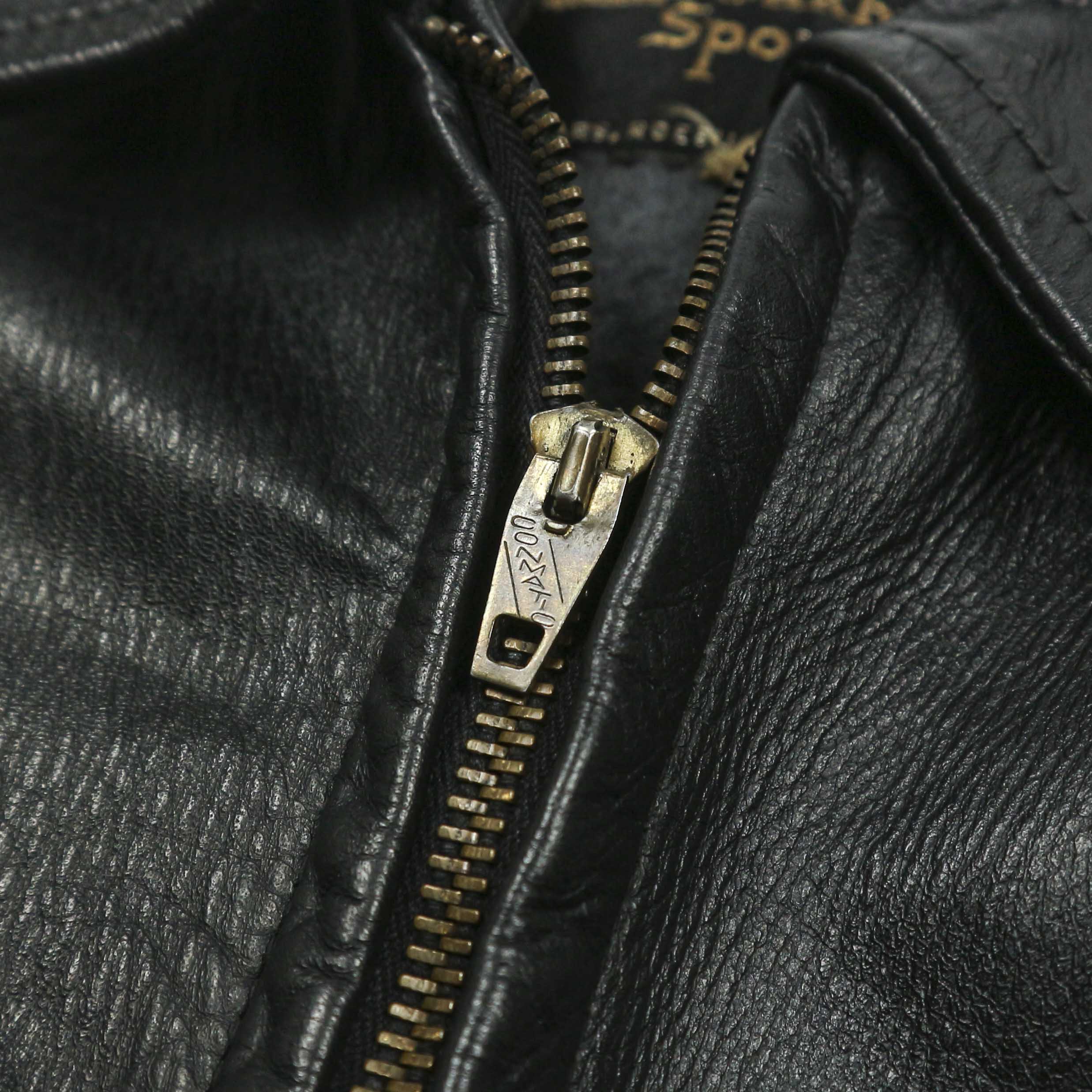 Vintage 60s Sears Oakbrook Sportwear Leather Jacket Size L