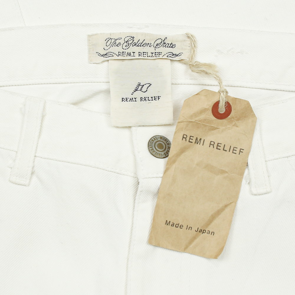 Remi Relief Japan White Denim Bootcut Pants Size 32