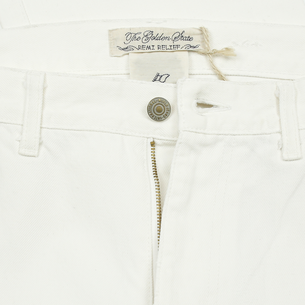 Remi Relief Japan White Denim Bootcut Pants Size 32