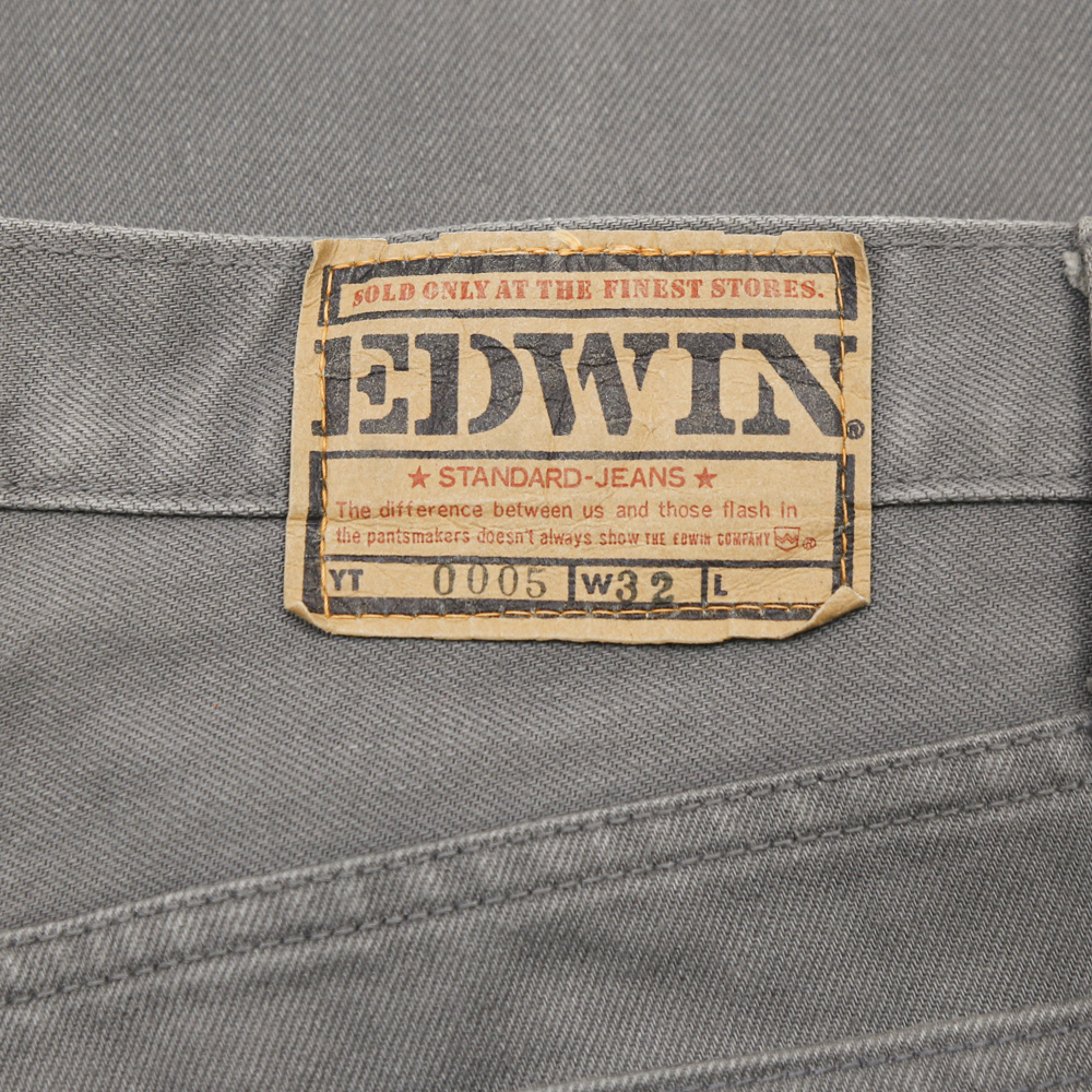 90s Edwin Japan Gray Denim Jeans Size 30