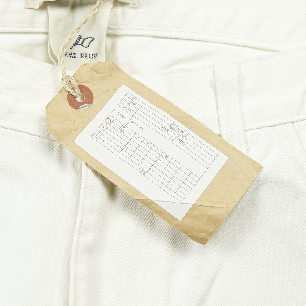 Remi Relief Japan White Denim Bootcut Pants Size 32