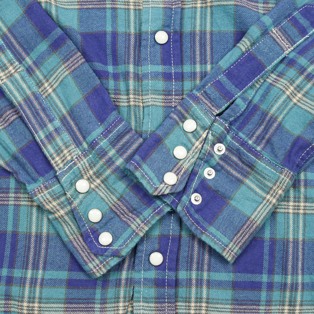 Wrangler x Chocol Raffine Flannel Western Shirt Women Size L