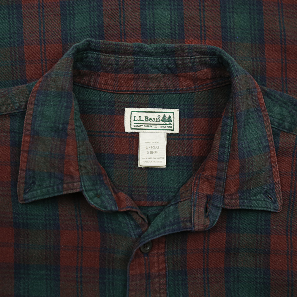 L.L.Bean Outdoor Button-down Plaid Shirt Size XL