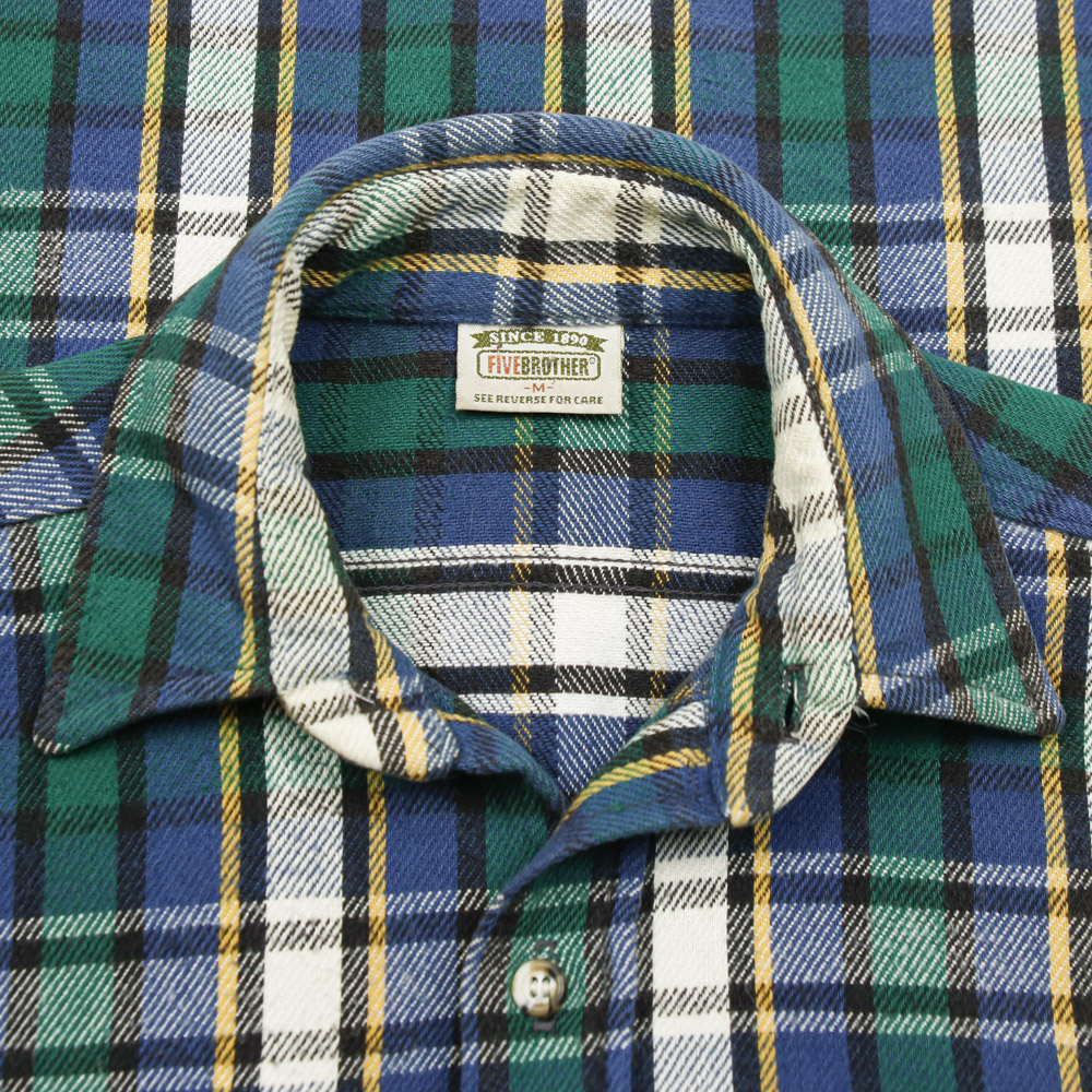 Vintage Five Brother USA Heavy Flannel Shirt Size M