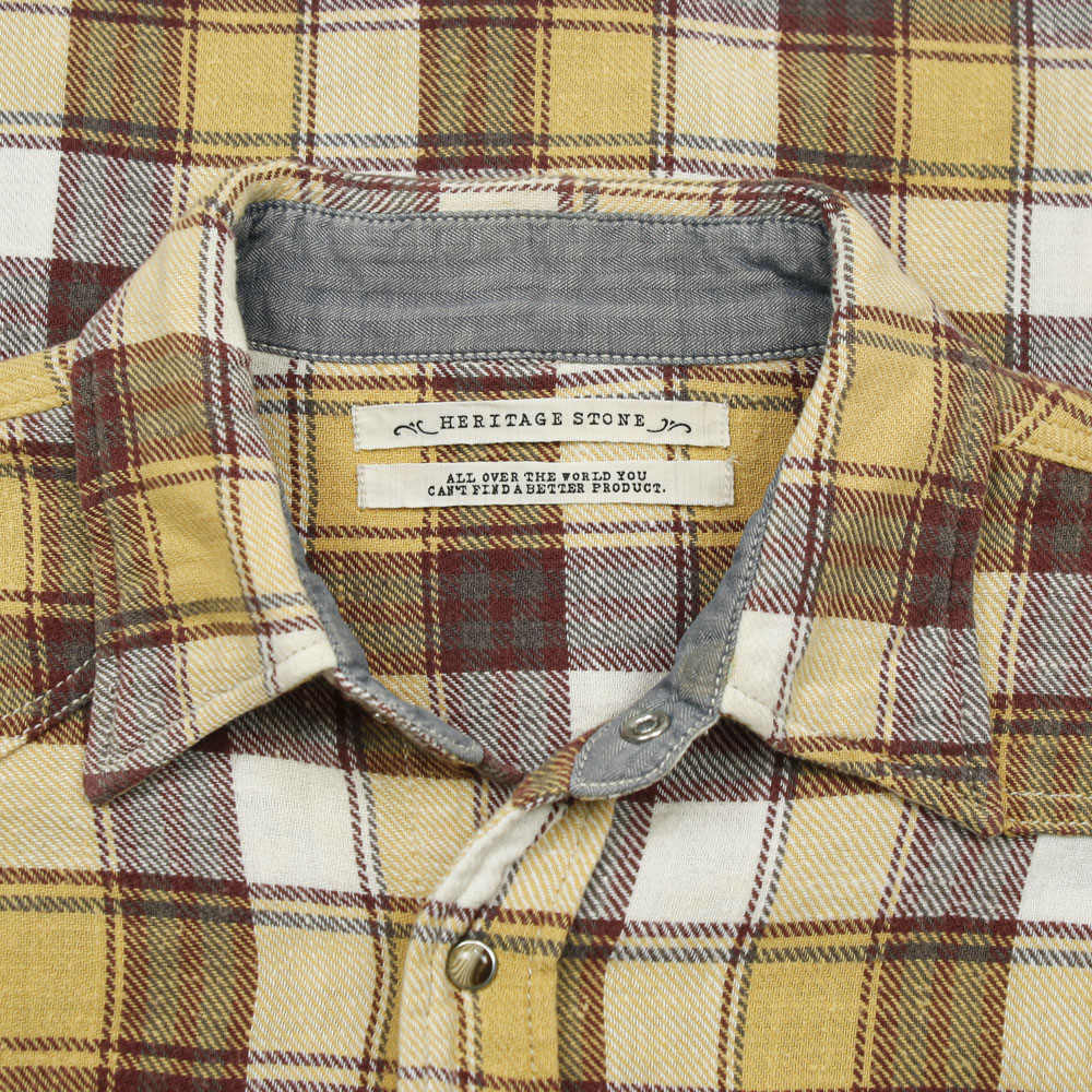 Heritage Stone Japan Flannel Western Shirt Size M