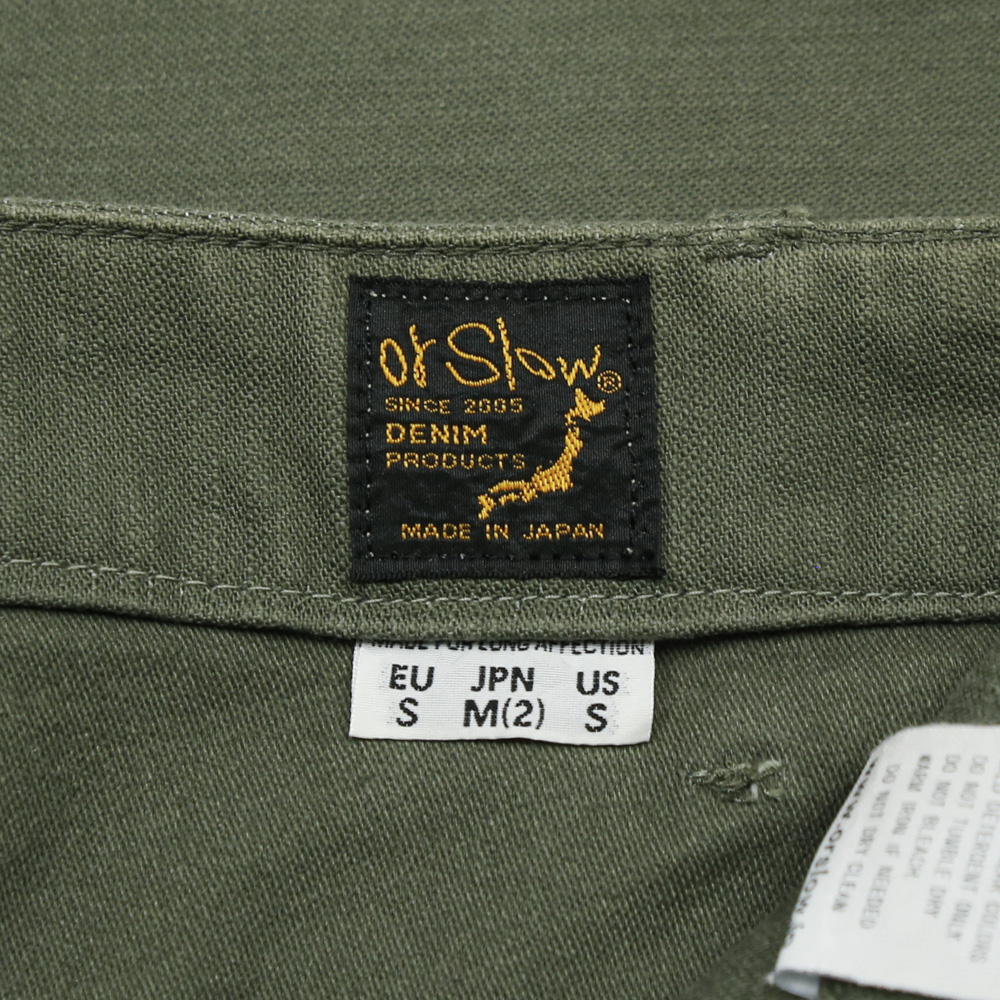 orSlow Japan Made Olive Fatigue Pants Size 31