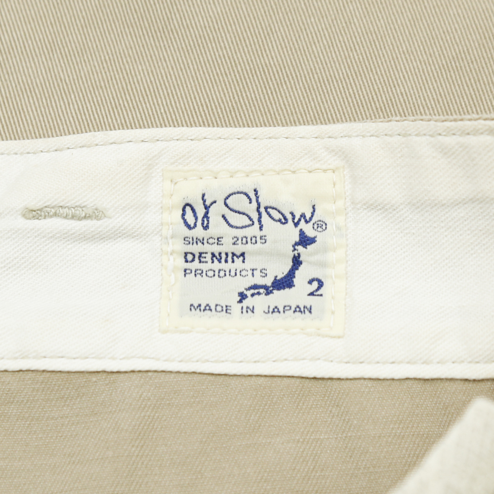 orSlow Japan Khaki Tapered Trousers Size 31