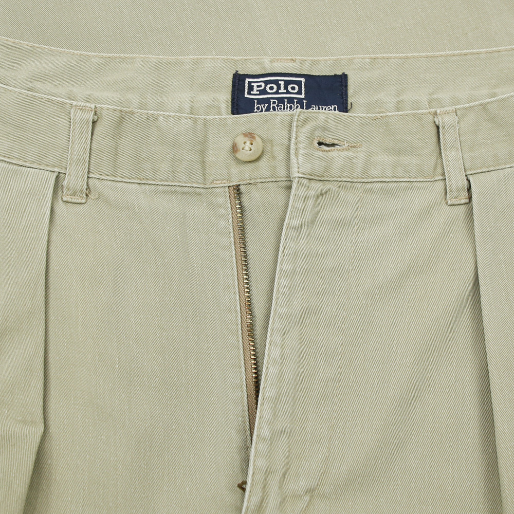 90s Polo Ralph Lauren Pleated Khaki Pants Size 30