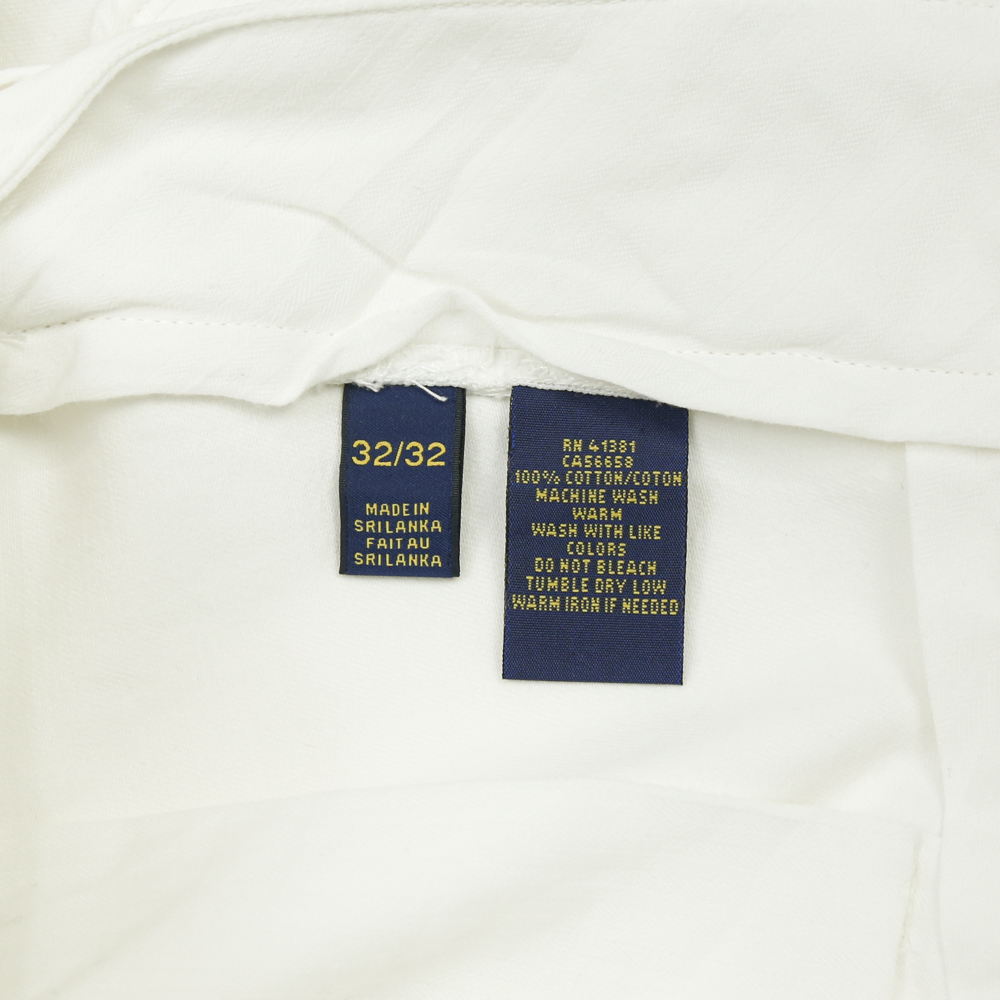 Polo Ralph Lauren White Pants Straight Fit Size 32