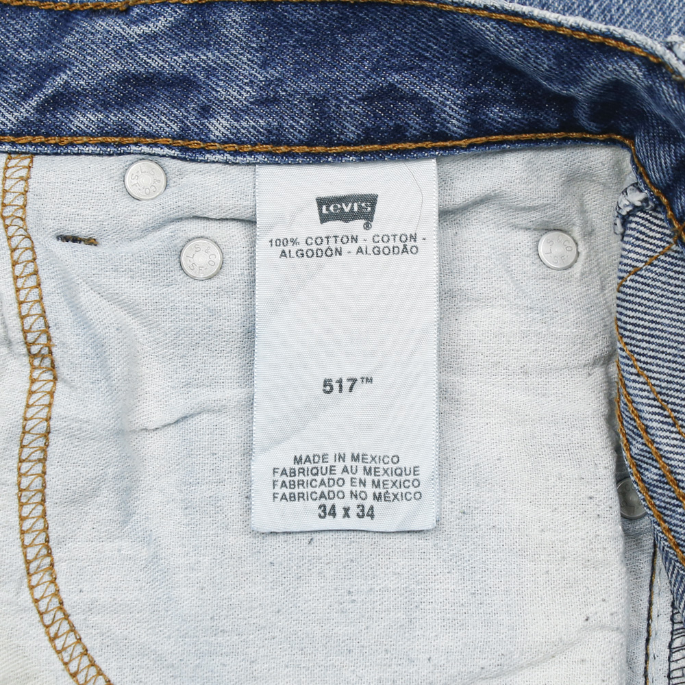 2010s Levi's 517 Denim Bootcut Jeans Size 34