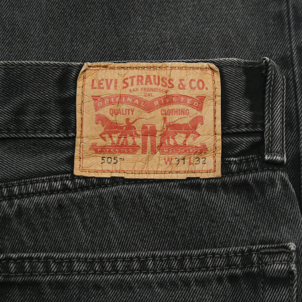 2010s Levi's 505 Black Denim Jeans Size 31