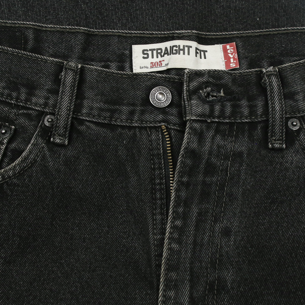 2010s Levi's 505 Black Denim Jeans Size 34