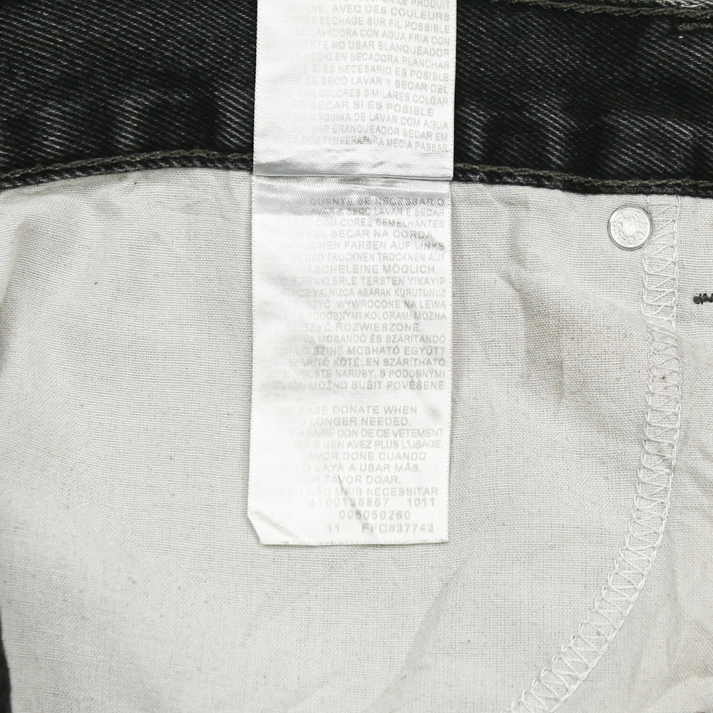 2010s Levi's 505 Black Denim Jeans Size 34