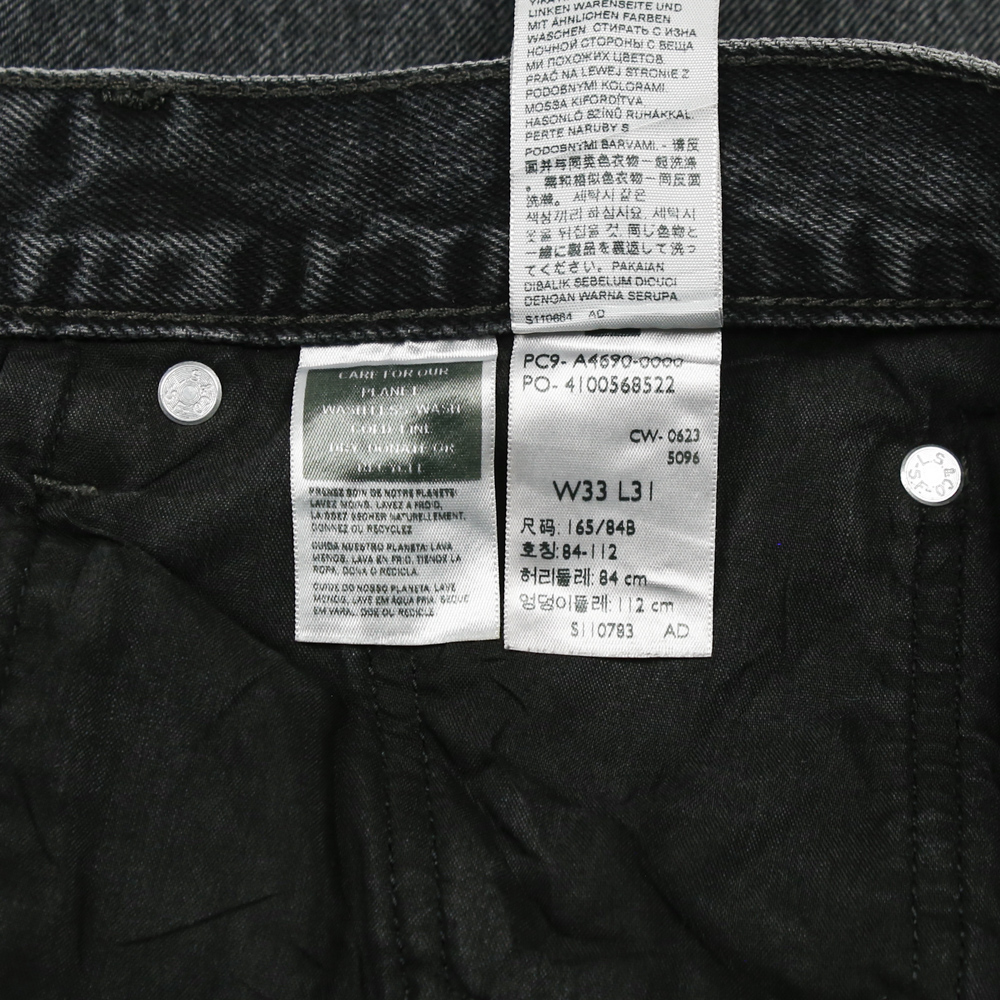 2020s Levi's Premium Black Denim Jeans Size 36