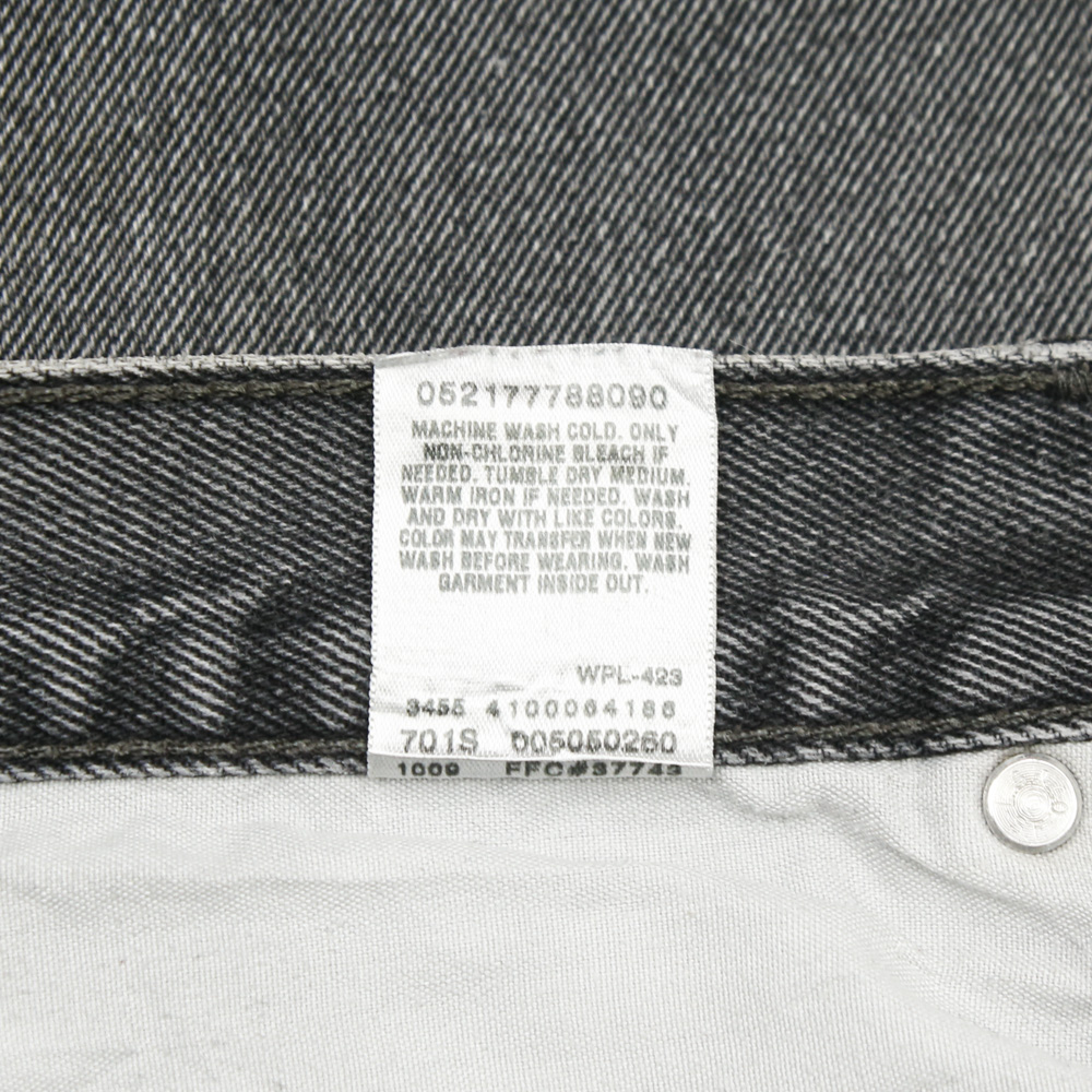 2000s Levi's 505 Faded Black Denim Jeans Size 36