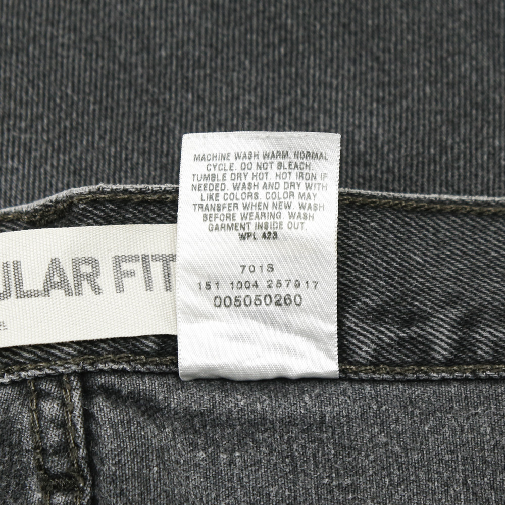 2000s Levi's 505 Faded Black Denim Jeans Size 32