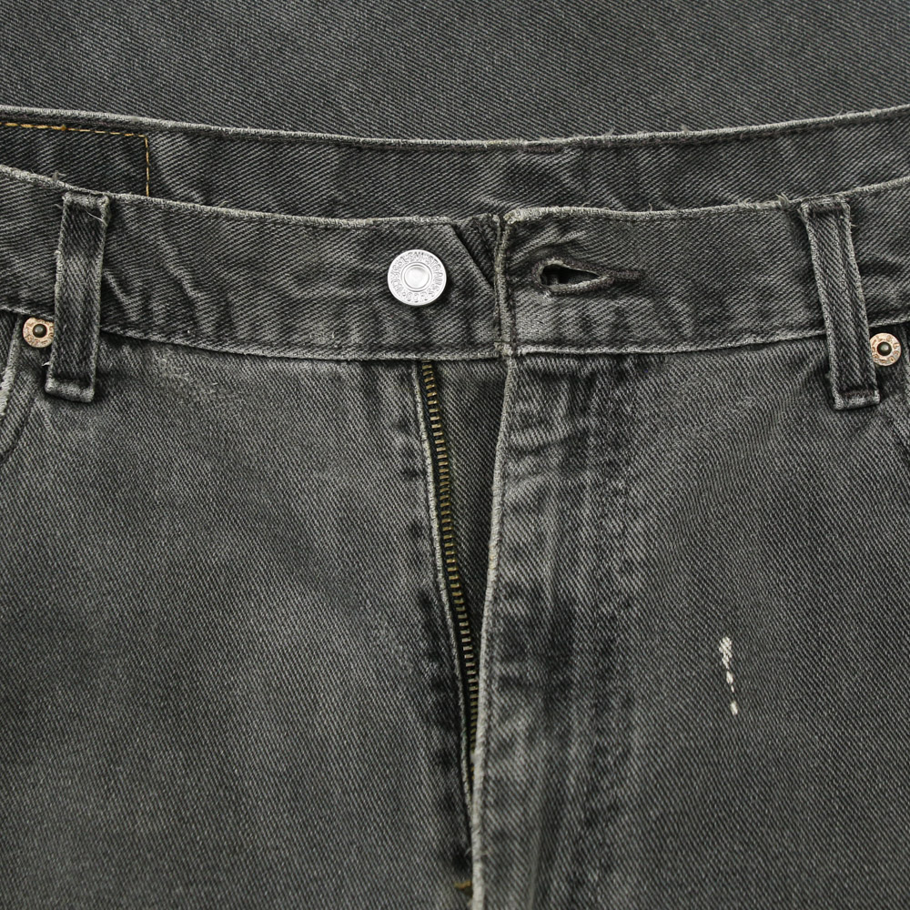 2000s Levi's 550 Faded Black Denim Jeans Size 40