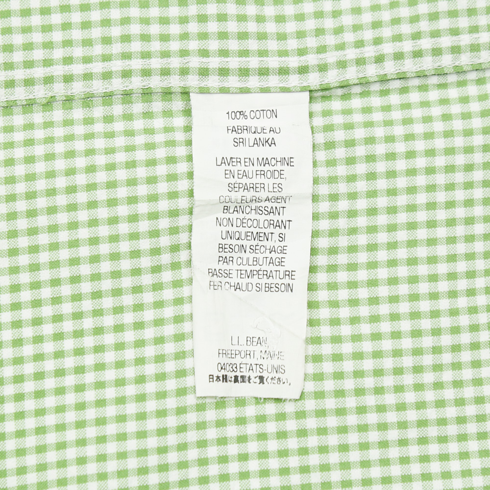 L.L.Bean Seersucker Short-sleeve Shirt Size M