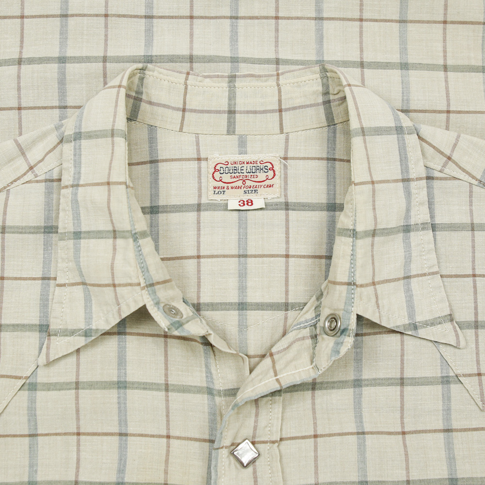 Double Works Warehouse S/S Western Shirt Size M