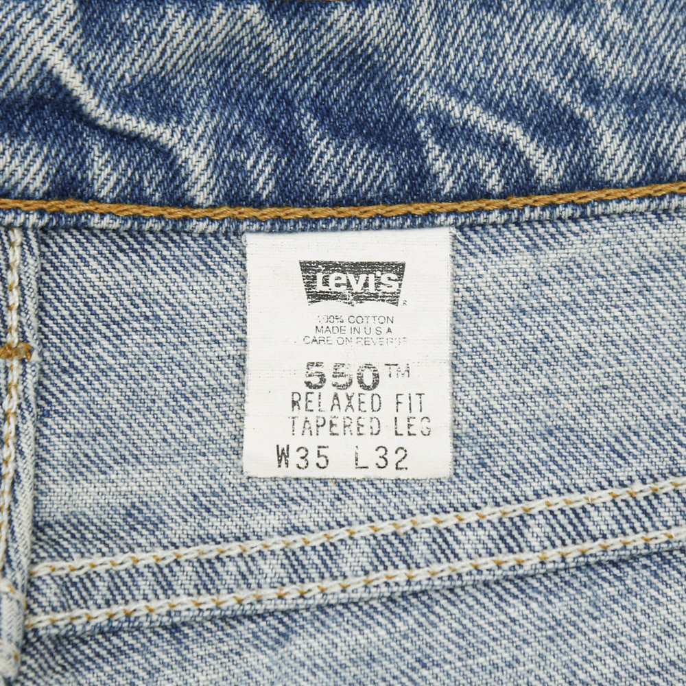 90s Levi's 550 Made in USA Denim Jeans Size 35