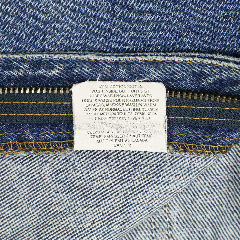 90s Levi's 619 Canada Made Denim Jeans Size 37