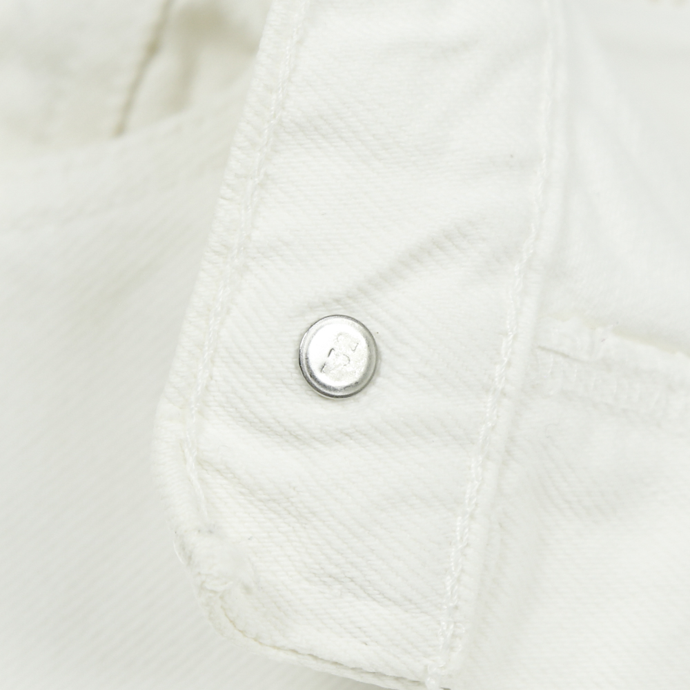 90s Levi's 550 USA White Denim Jeans Size 28