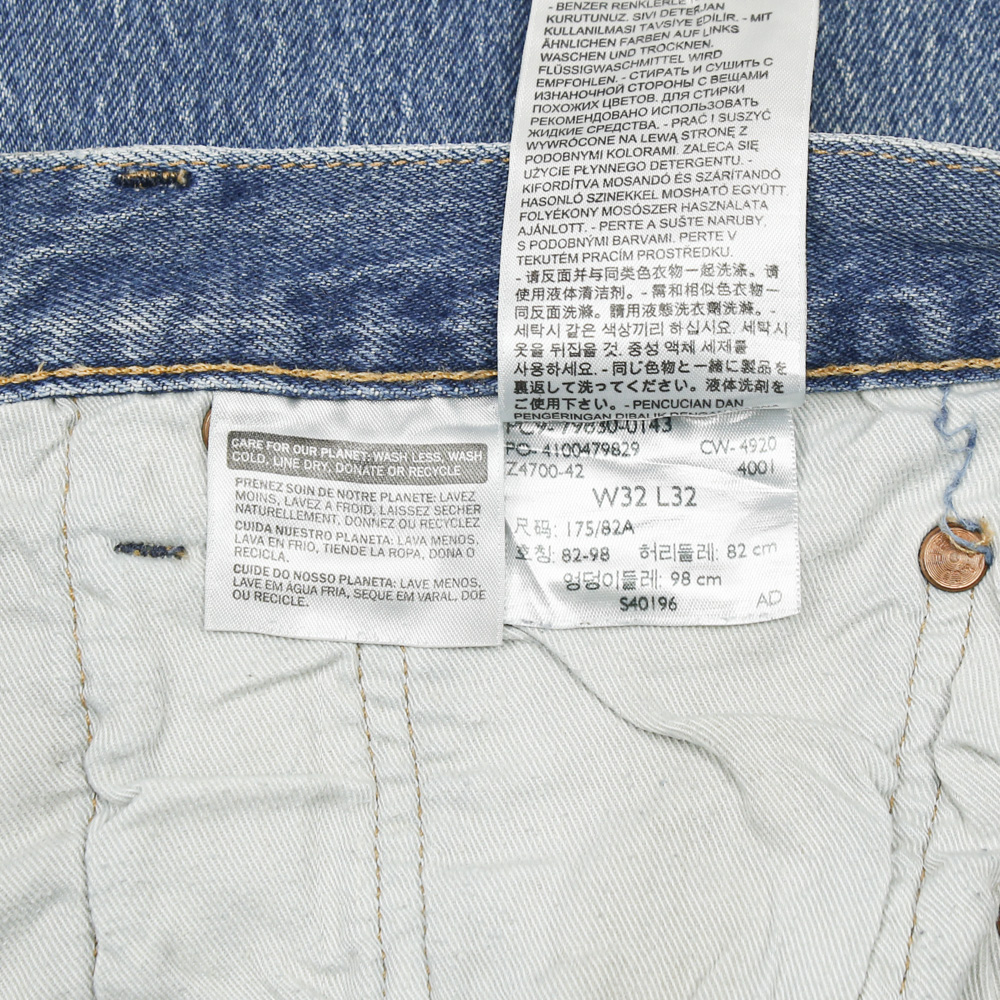 2020s Levi's Premium 501 Denim Jeans Size 32