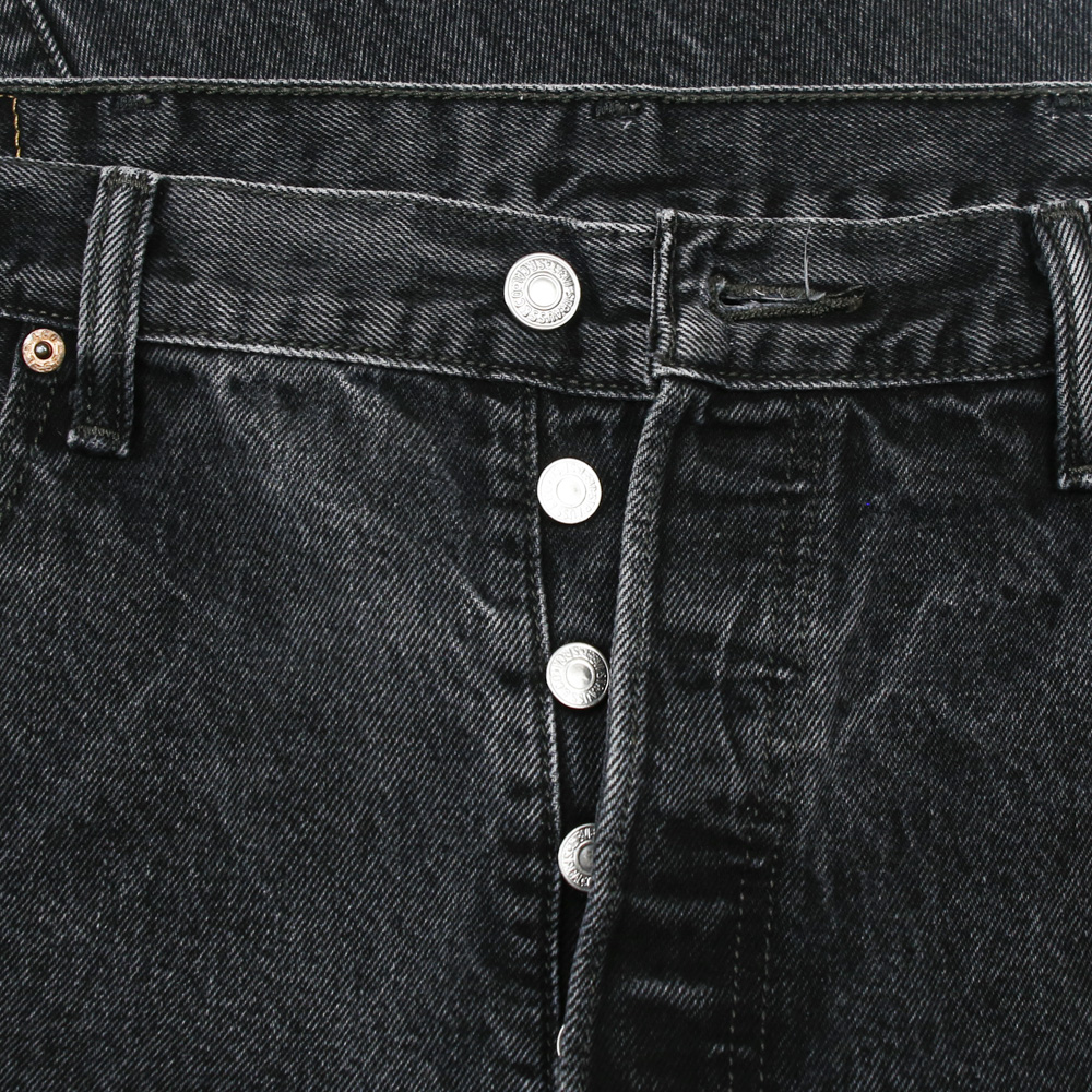 2010s Levi's 501 Black Denim Jeans Size 38