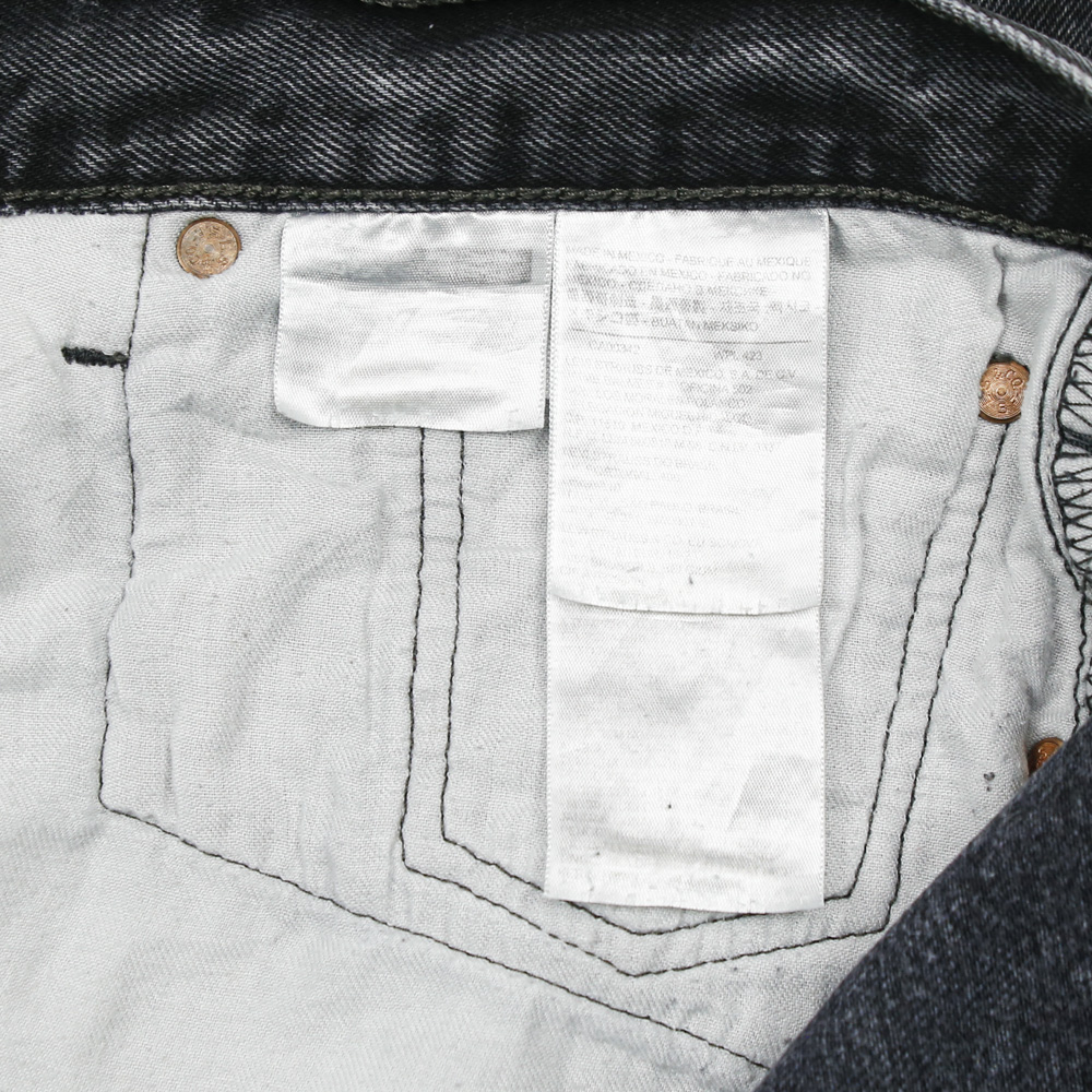 2010s Levi's 501 Black Denim Jeans Size 38