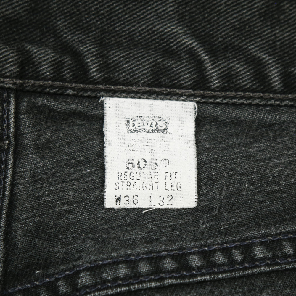 90s Levi's 505 Black Denim Jeans Size 36
