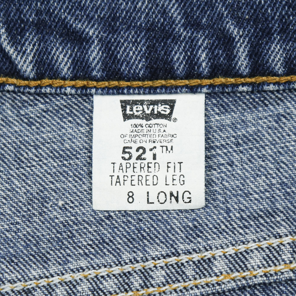 90s Levi's 521 Made in USA Denim Jeans Size 28