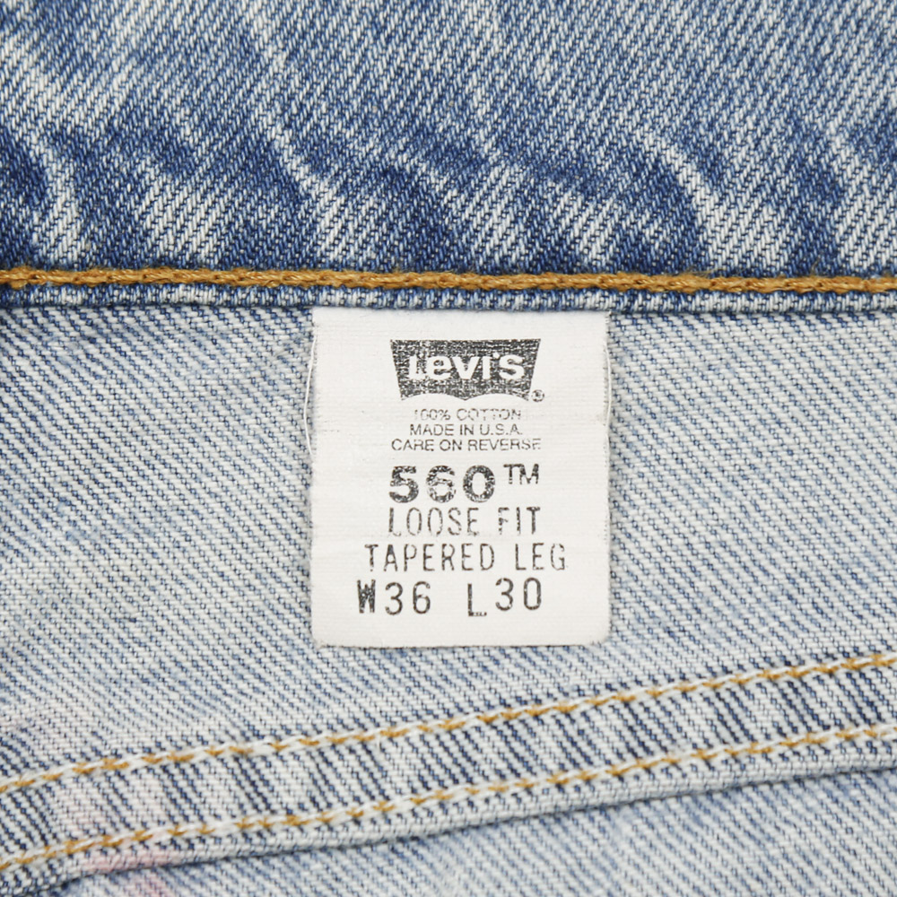 90s Levi's 560 Made in USA Denim Jeans Size 36