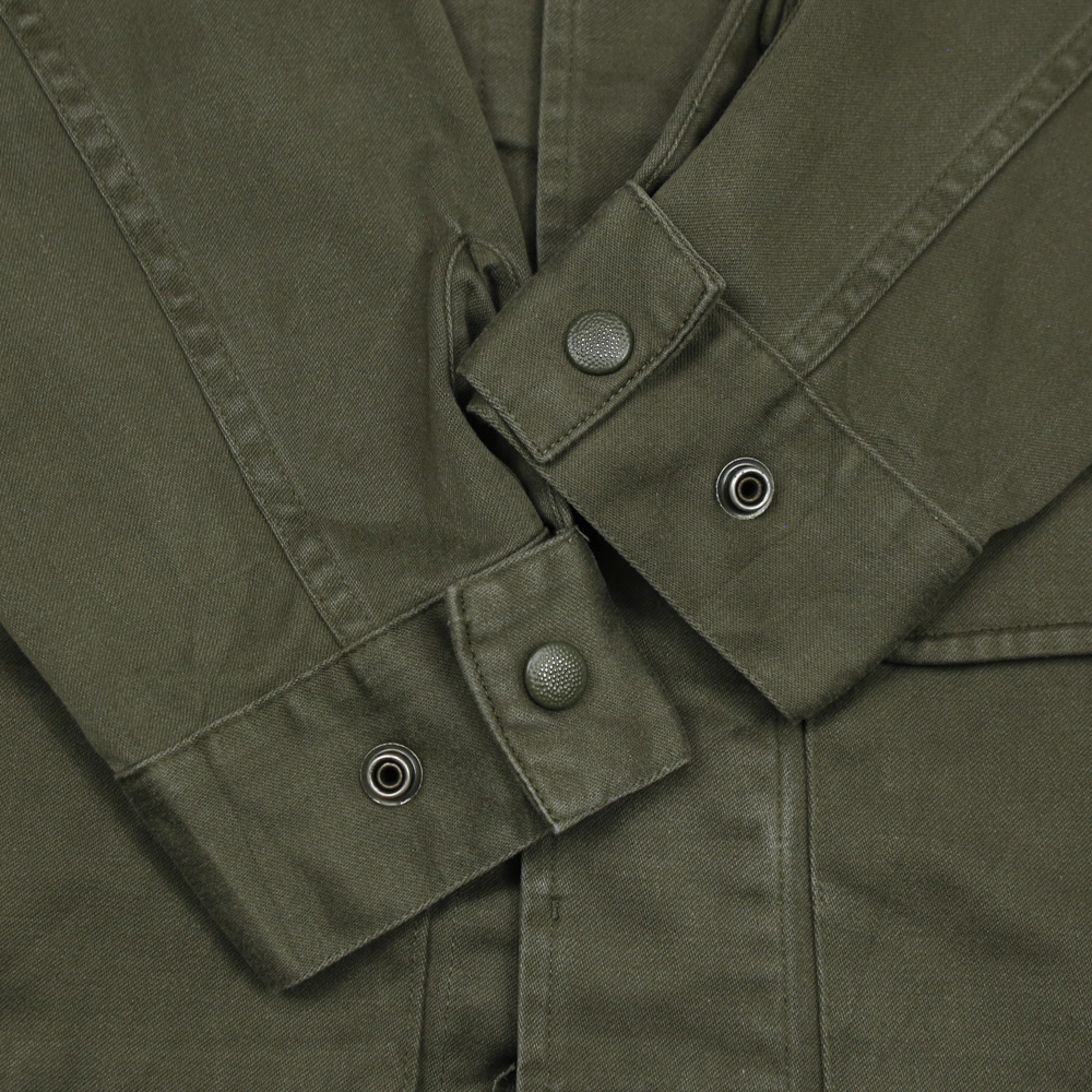 Vintage French Army Olive Field Jacket Size S