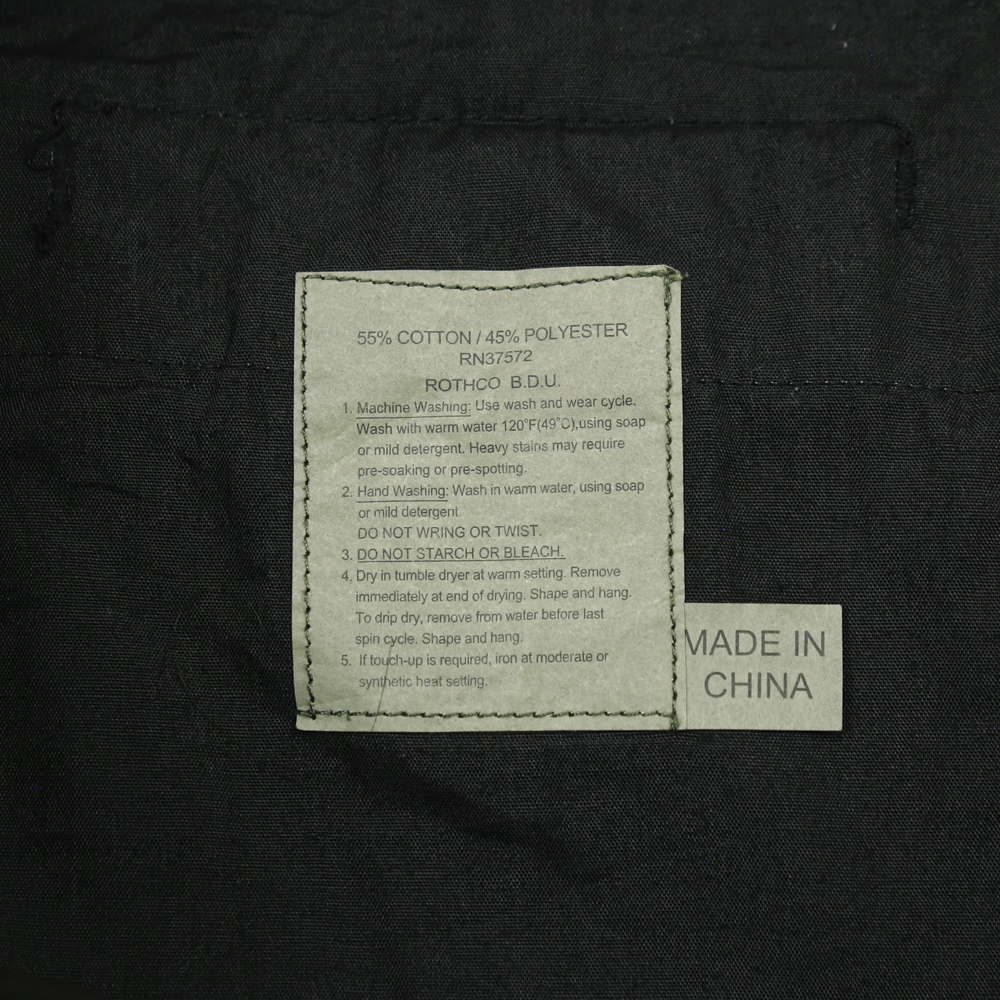 Rothco BDU Black Combat Trousers Size L-R 35-37