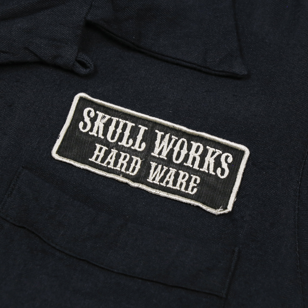 Skull Works Rayon Open-collar Sport Shirt Size S