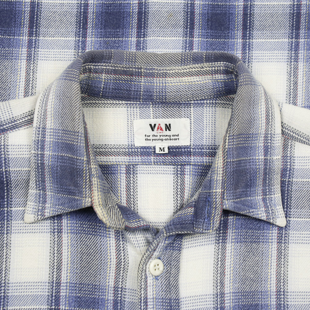 VAN JAC Japan Flannel Work Shirt Size M