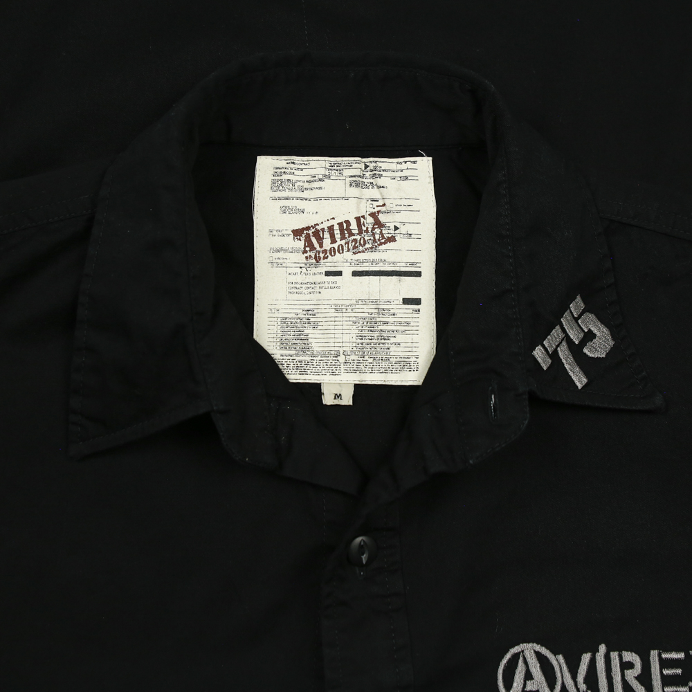 Avirex Japan Black L/S Shirt Size M