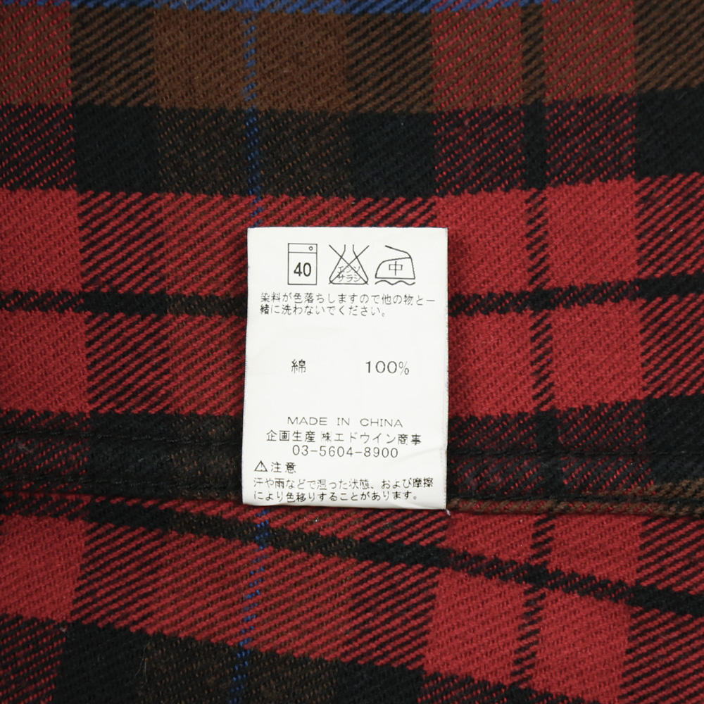Lee Plaid Flannel Western Shirt Size M
