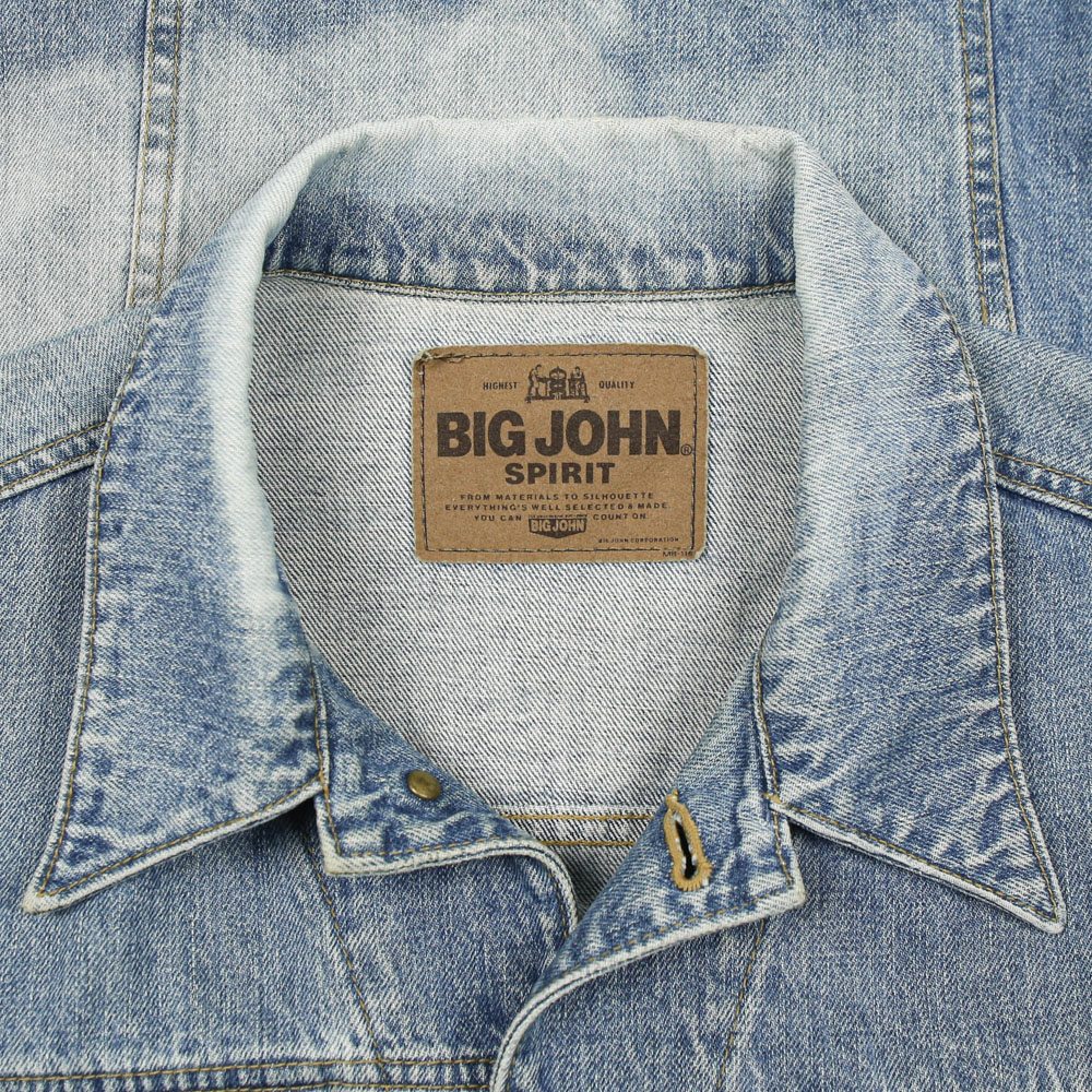 90s Big John Japan Trucker Denim Jacket Size L