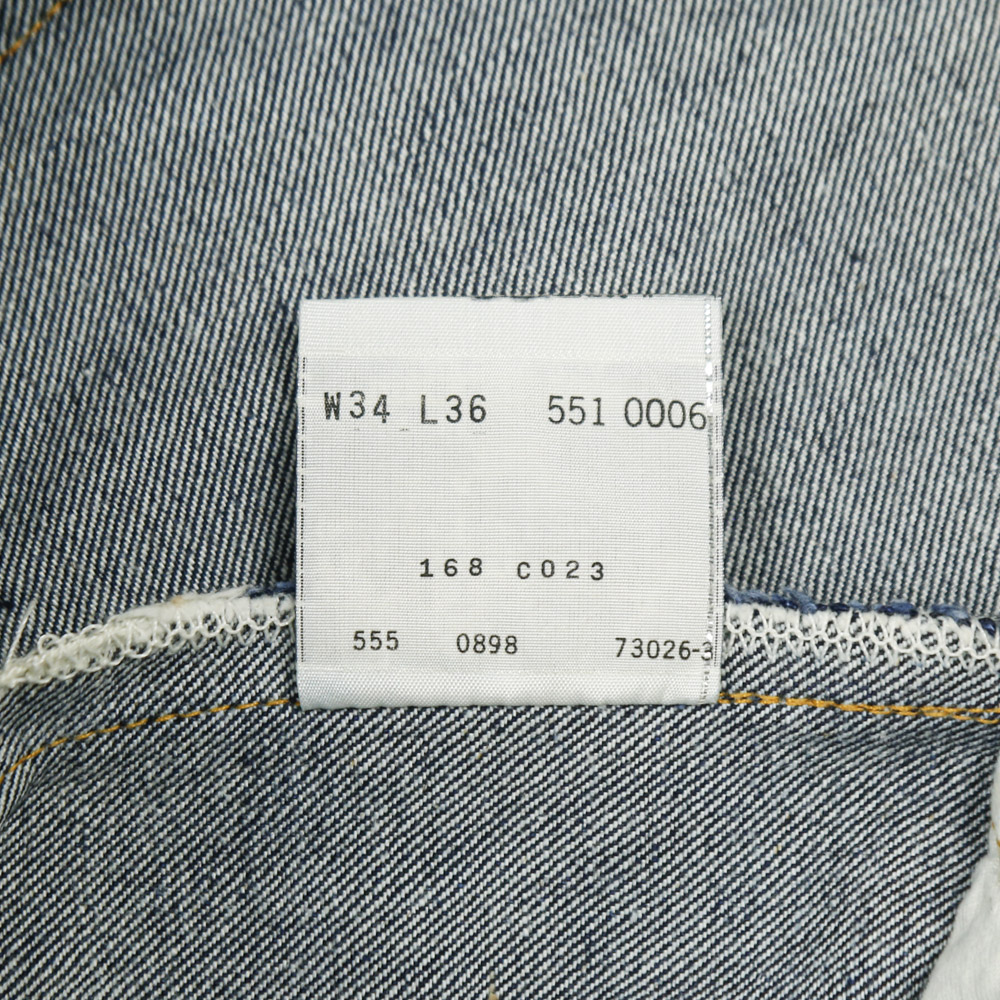 1998 Levi's 551ZXX Valencia Factory Selvedge Denim Jeans Size W32