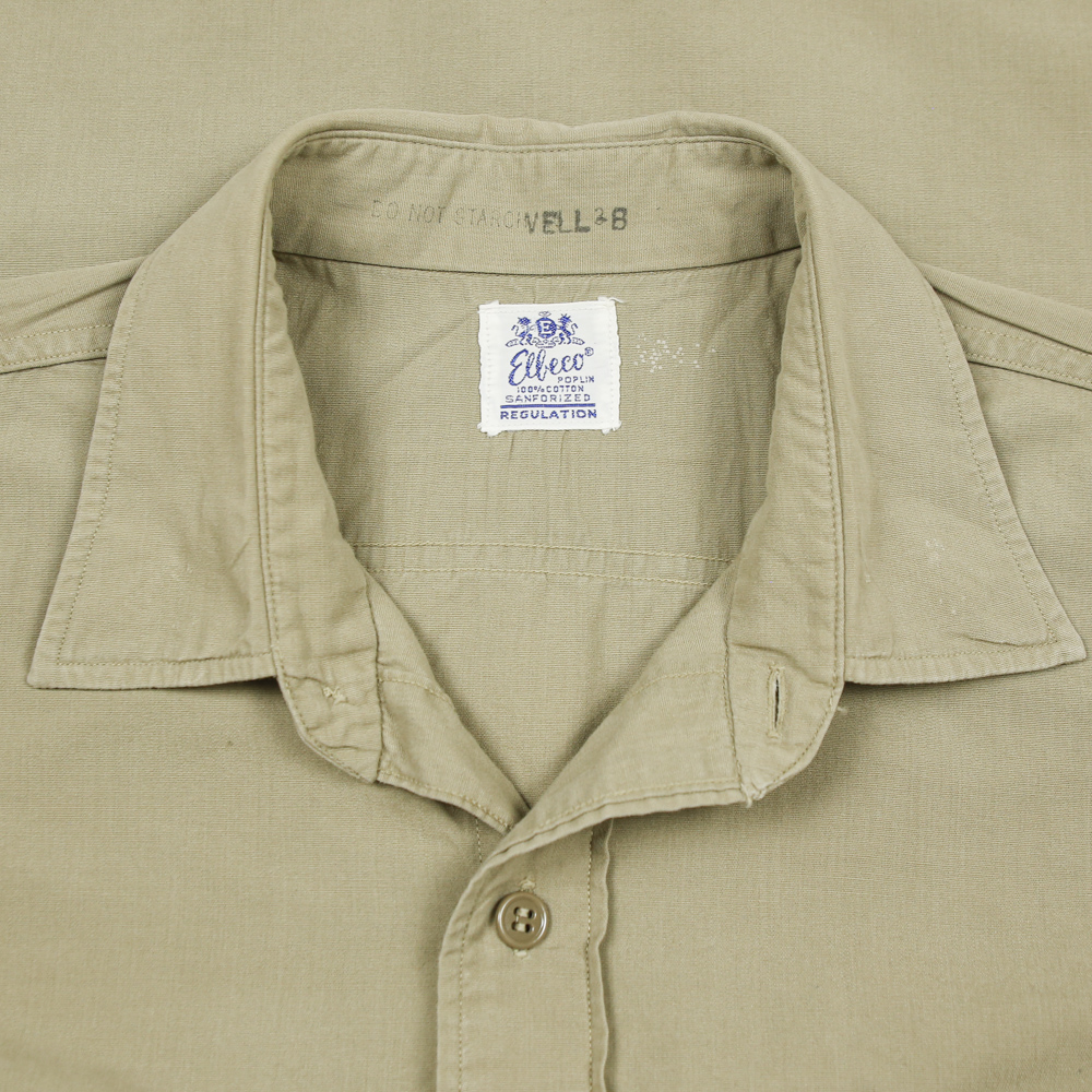60s Vintage Elbeco Work Uniform Shirt Size L