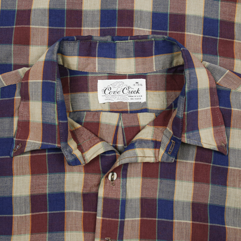 Vintage Cove Creek USA Board Check Shirt Size M